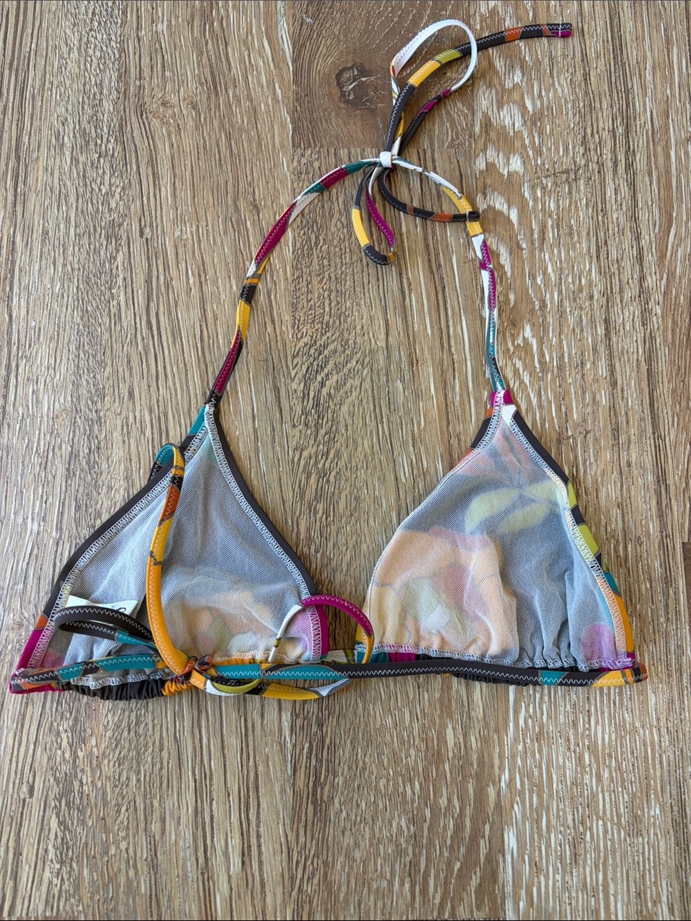 SYLA Floral Tie-String Bikini Set - Yellow & Multicolor women’s size III - Picture 4 of 7